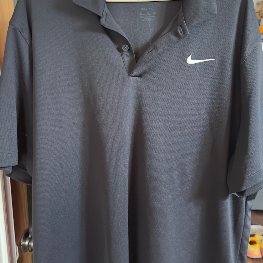 Nike Men's Black Dri-Fit Polo Shirt